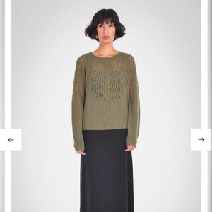 Paper Label ZANE Pointelle Cardigan